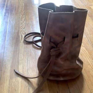 Small leather backpack/satchel